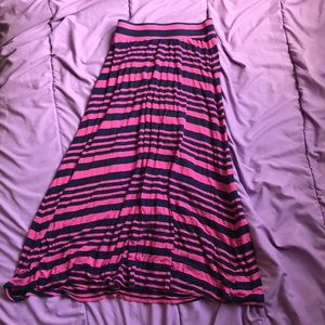 Navy blue and pink Skirt